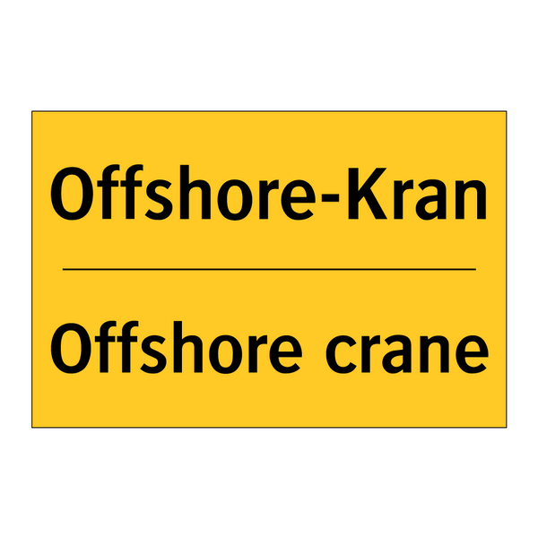 Offshore-Kran - Offshore crane
