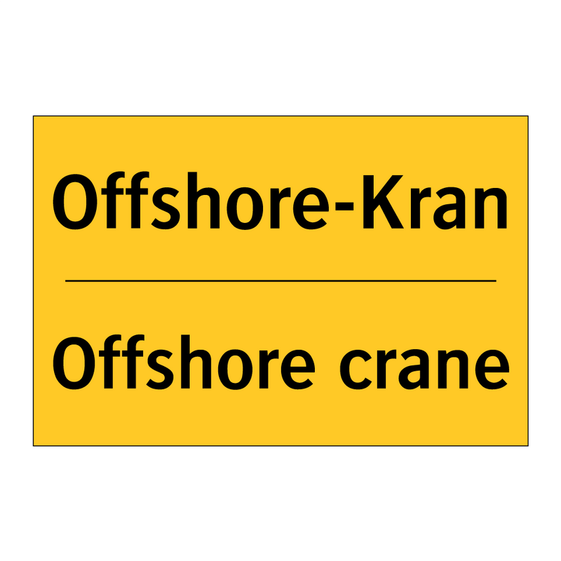 Offshore-Kran - Offshore crane