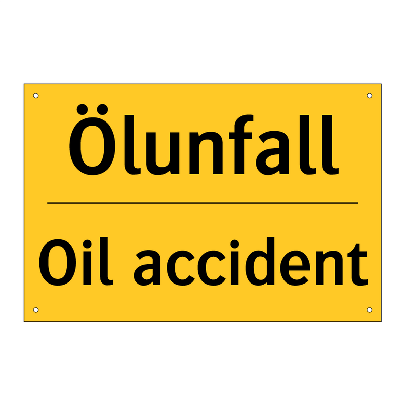 Ölunfall - Oil accident