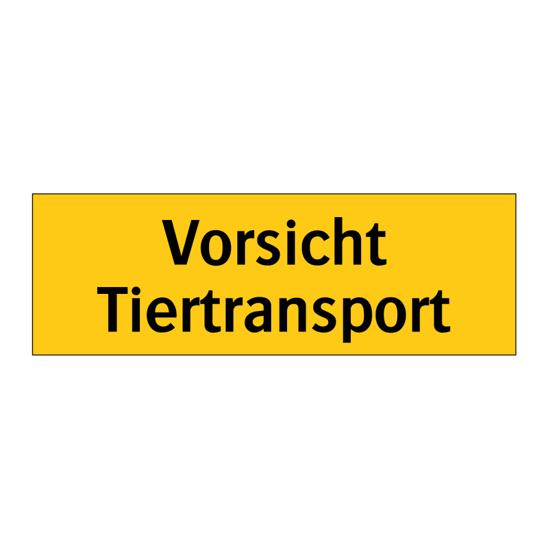 Vorsicht Tiertransport
