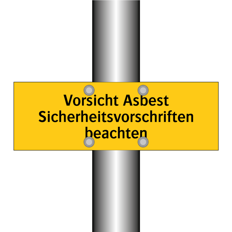 Vorsicht Asbest Sicherheitsvorschriften beachten