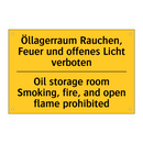 Öllagerraum Rauchen, Feuer und /.../ - Oil storage room Smoking, fire, /.../