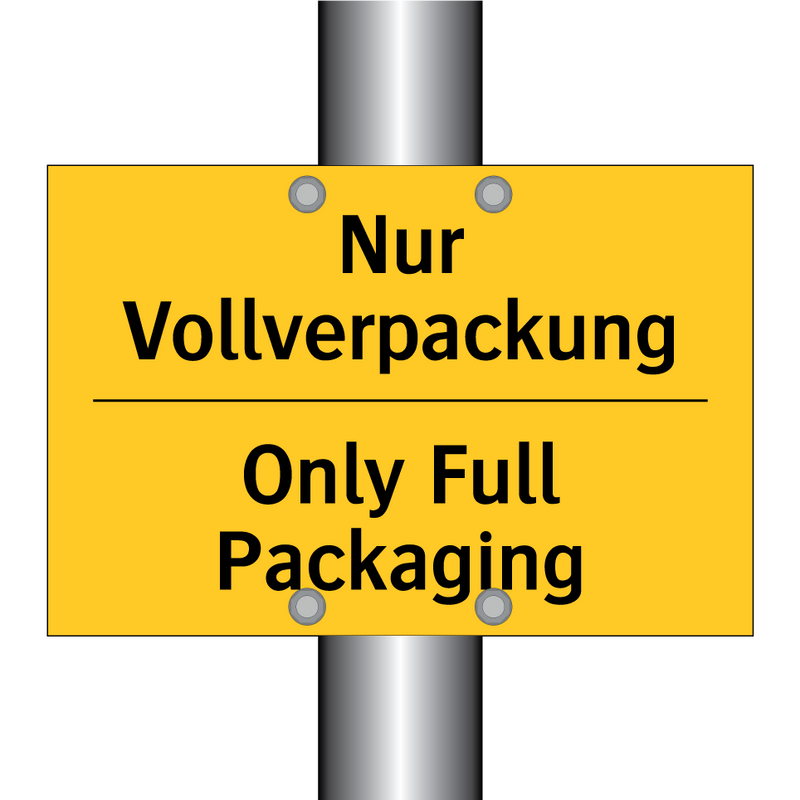 Nur Vollverpackung - Only Full Packaging