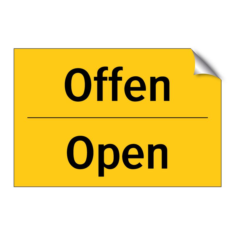 Offen - Open