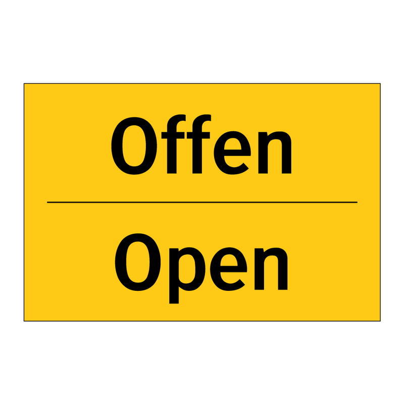 Offen - Open