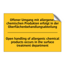 Offener Umgang mit allergenen /.../ - Open handling of allergenic chemical /.../