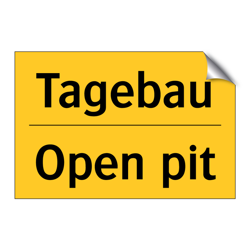 Tagebau - Open pit