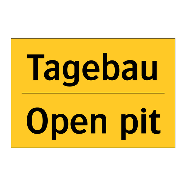 Tagebau - Open pit