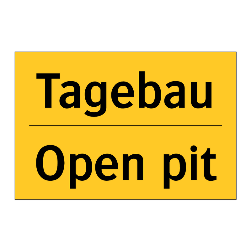 Tagebau - Open pit
