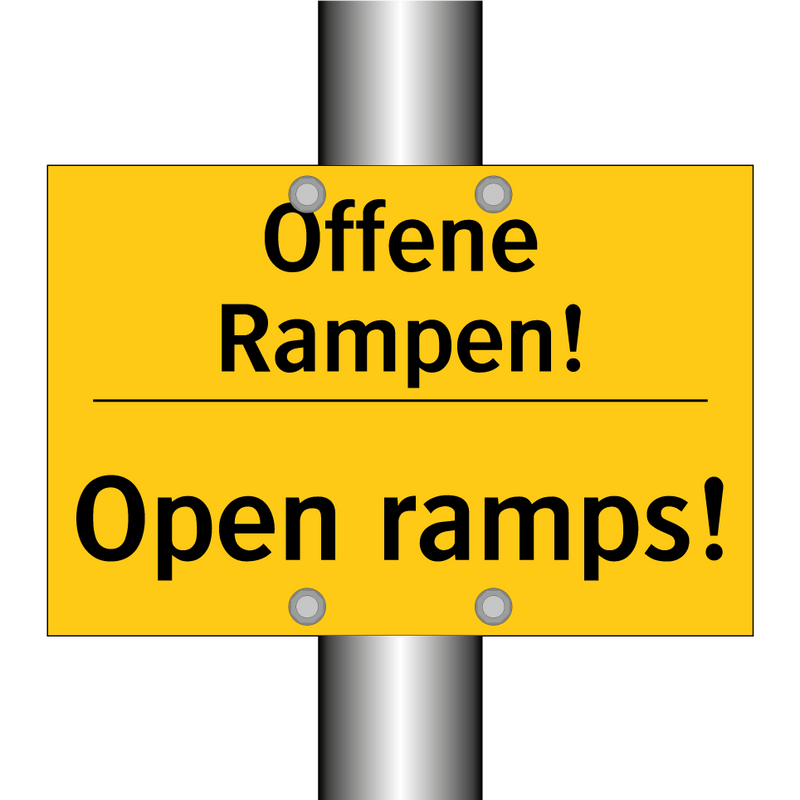 Offene Rampen! - Open ramps!