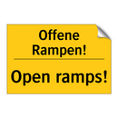 Offene Rampen! - Open ramps!