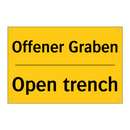 Offener Graben - Open trench