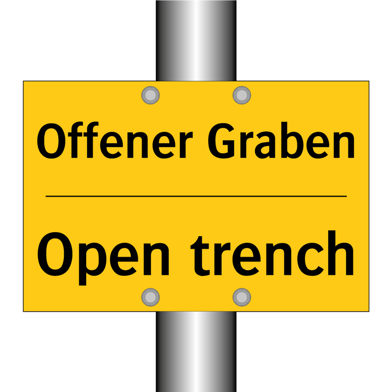 Offener Graben - Open trench