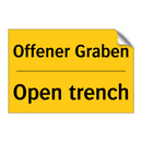 Offener Graben - Open trench