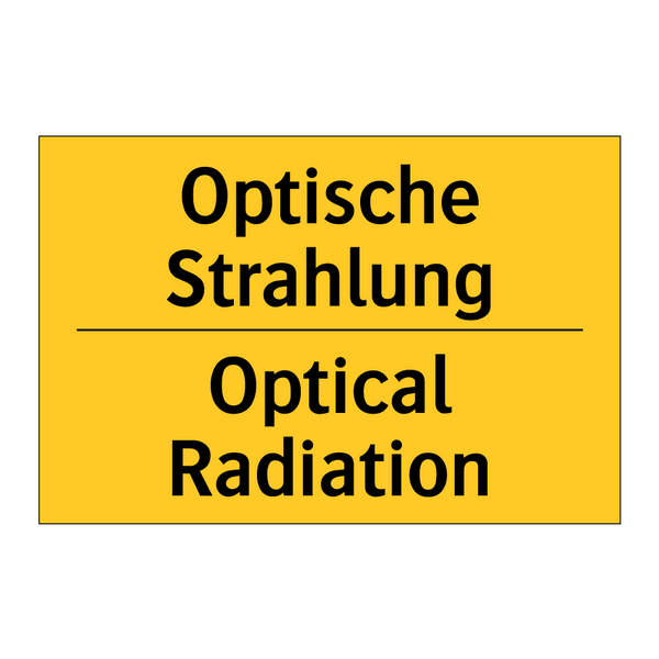 Optische Strahlung - Optical Radiation