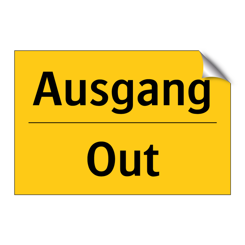 Ausgang - Out