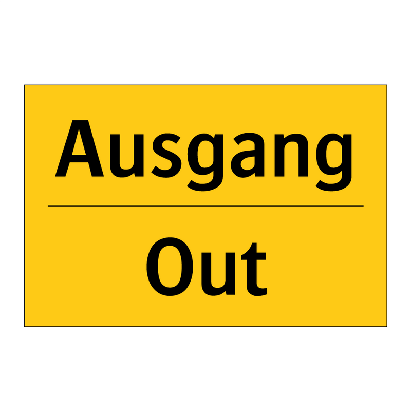 Ausgang - Out