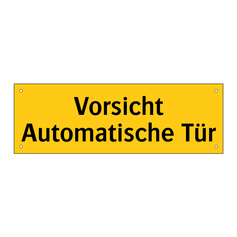 Vorsicht Automatische Tür