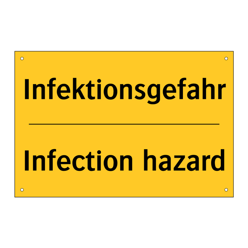 Infektionsgefahr - Infection hazard