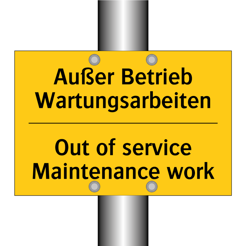 Außer Betrieb Wartungsarbeiten - Out of service Maintenance work/.../