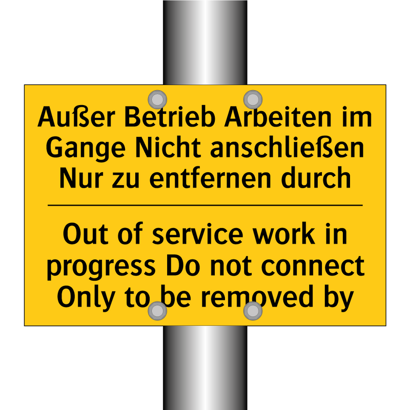 Außer Betrieb Arbeiten im Gange /.../ - Out of service work in progress /.../