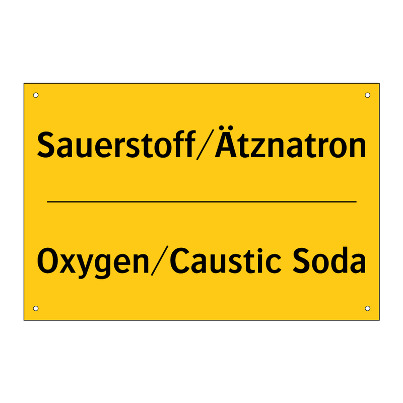 Sauerstoff/Ätznatron - Oxygen/Caustic Soda