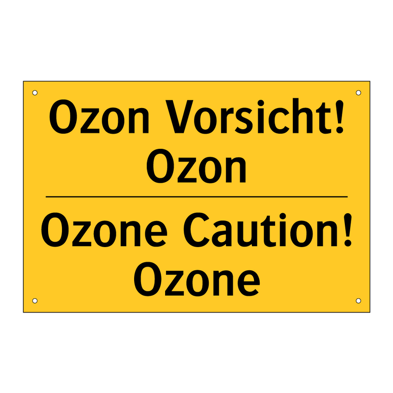 Ozon Vorsicht! Ozon - Ozone Caution! Ozone