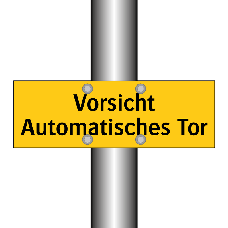 Vorsicht Automatisches Tor