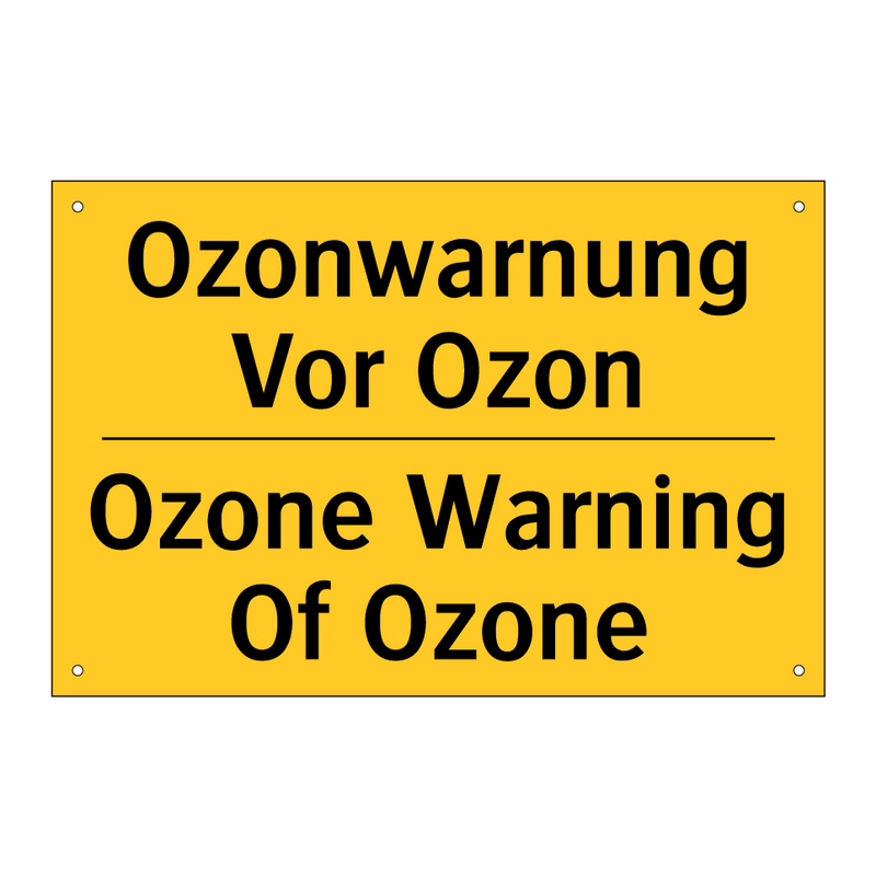 Ozonwarnung Vor Ozon - Ozone Warning Of Ozone