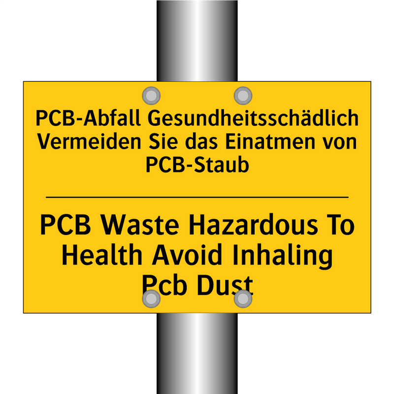 PCB-Abfall Gesundheitsschädlich /.../ - PCB Waste Hazardous To Health /.../