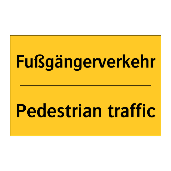 Fußgängerverkehr - Pedestrian traffic