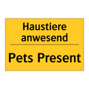 Haustiere anwesend - Pets Present