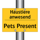 Haustiere anwesend - Pets Present