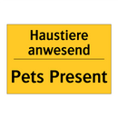 Haustiere anwesend - Pets Present