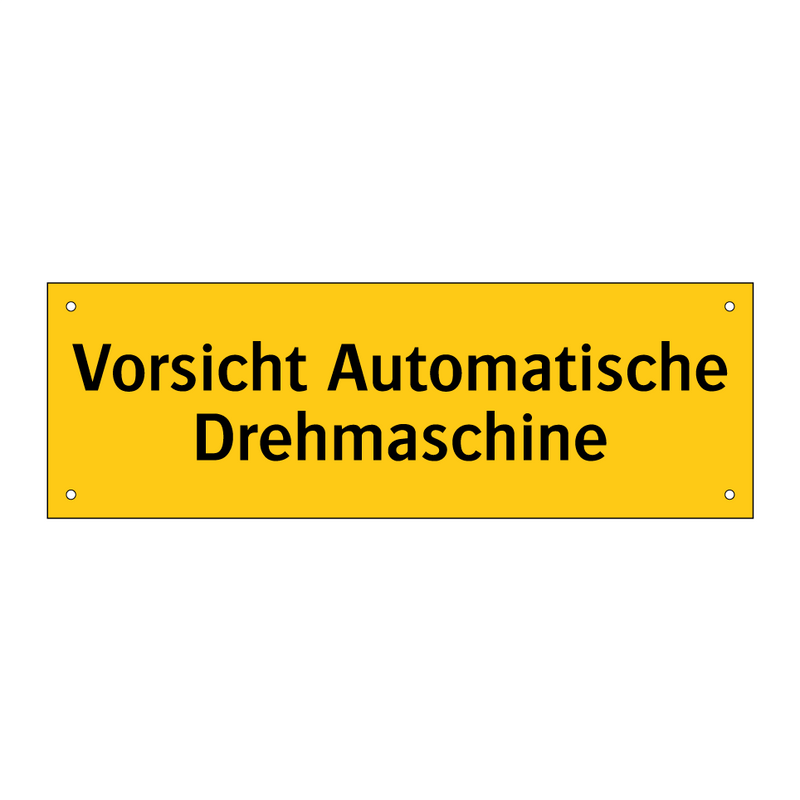 Vorsicht Automatische Drehmaschine