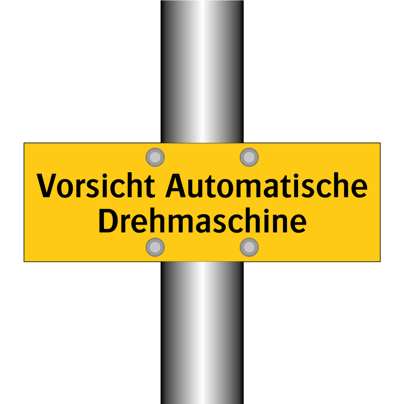 Vorsicht Automatische Drehmaschine