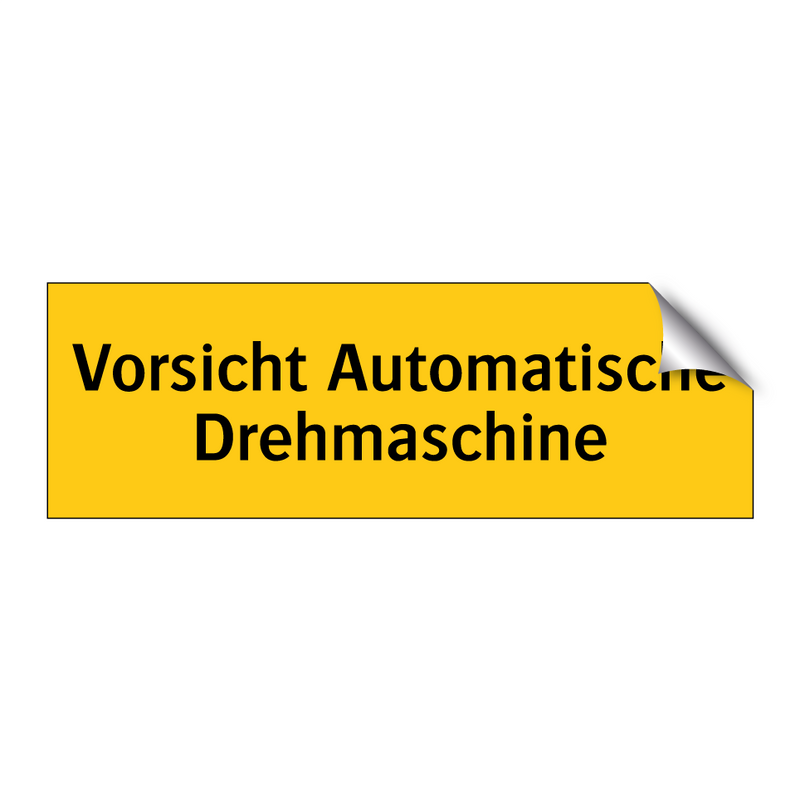 Vorsicht Automatische Drehmaschine