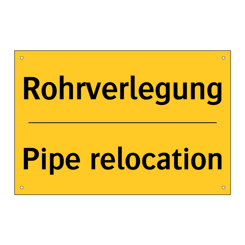 Rohrverlegung - Pipe relocation