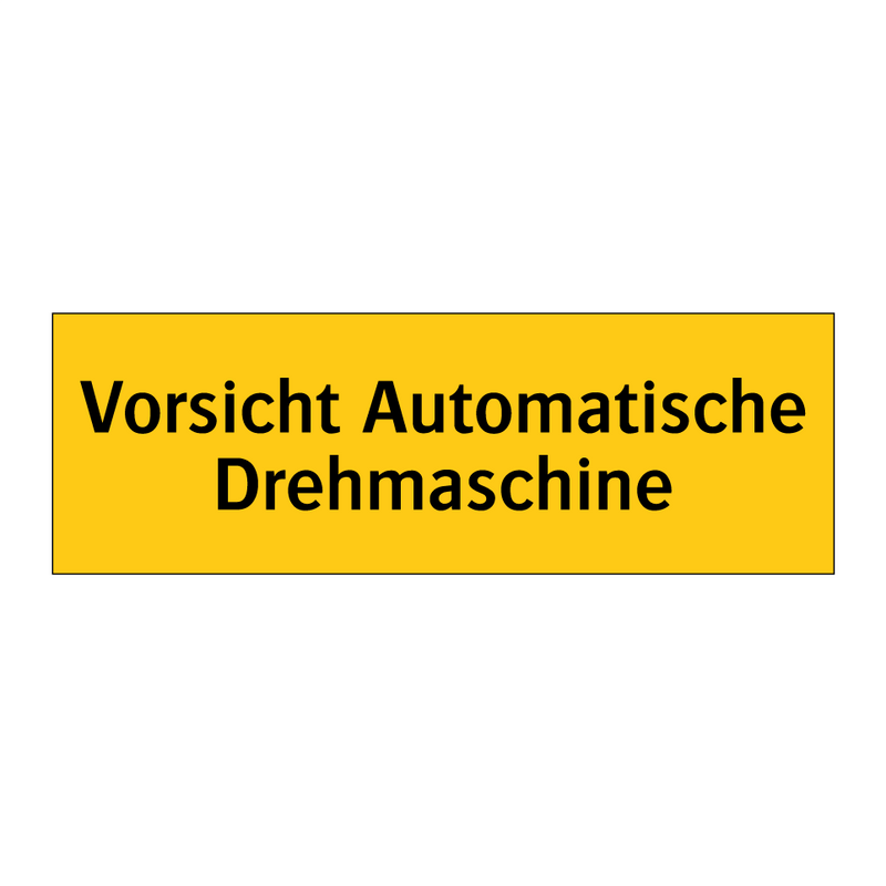 Vorsicht Automatische Drehmaschine