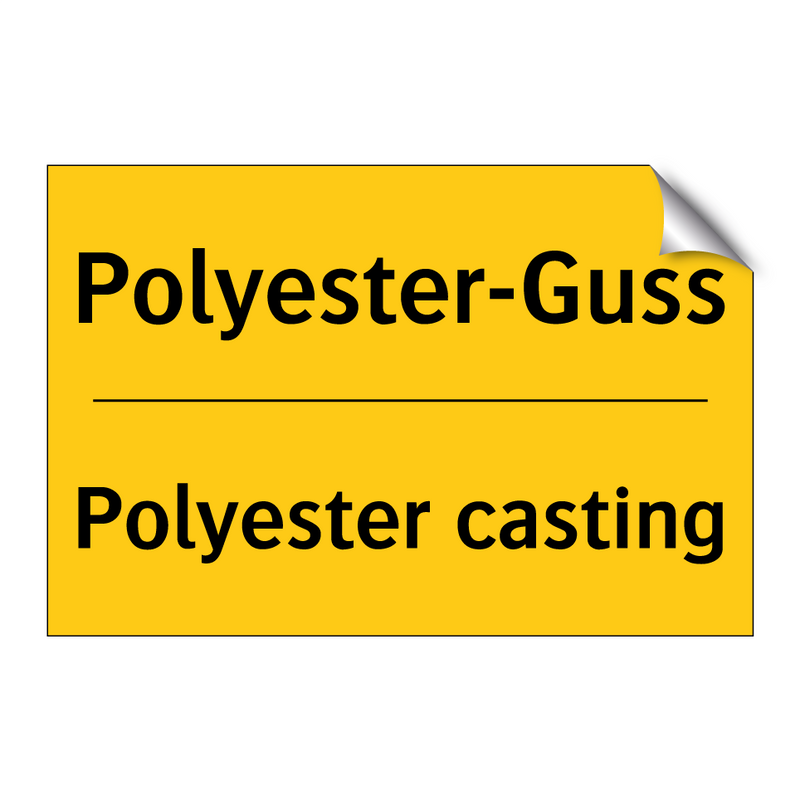 Polyester-Guss - Polyester casting