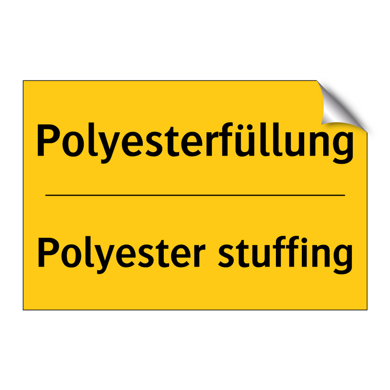 Polyesterfüllung - Polyester stuffing