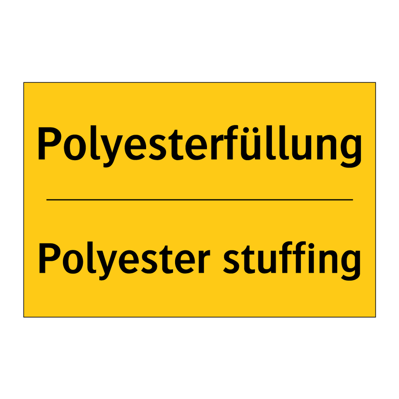 Polyesterfüllung - Polyester stuffing