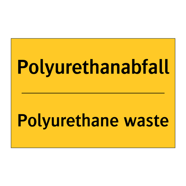 Polyurethanabfall - Polyurethane waste