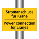 Stromanschluss für Kräne - Power connection for cranes