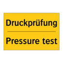 Druckprüfung - Pressure test