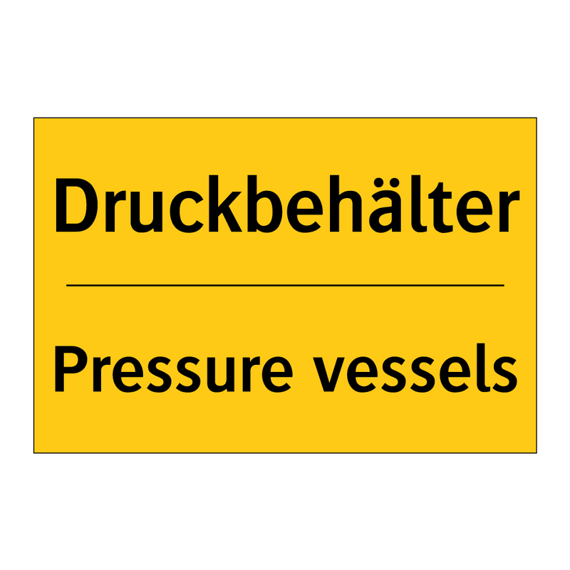 Druckbehälter - Pressure vessels
