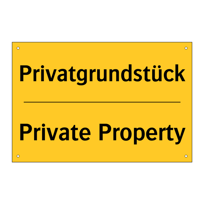 Privatgrundstück - Private Property