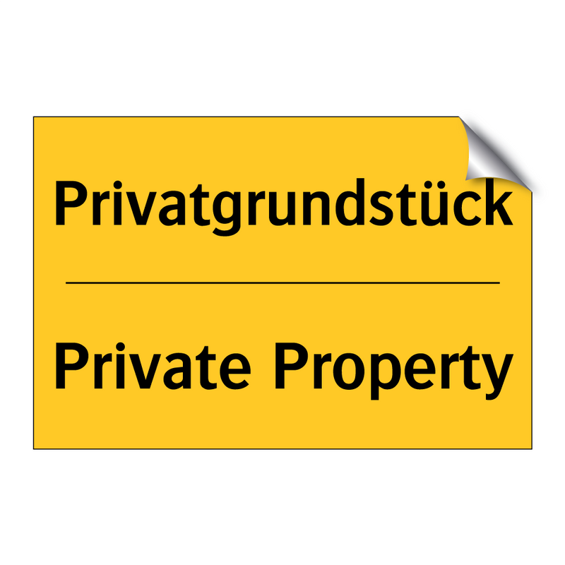 Privatgrundstück - Private Property