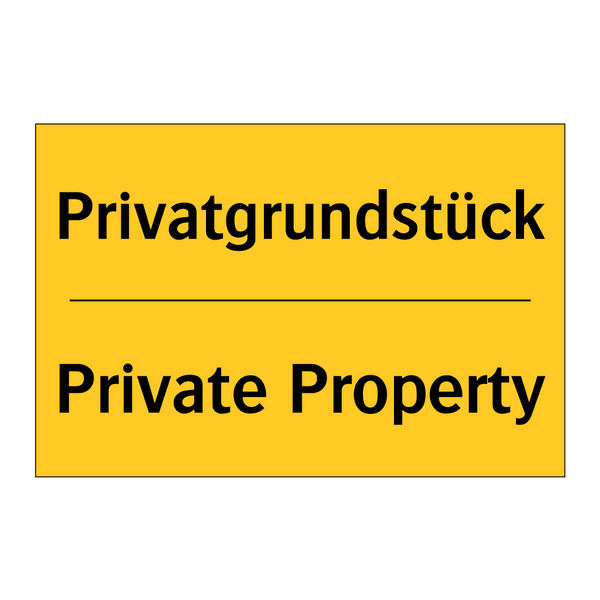 Privatgrundstück - Private Property