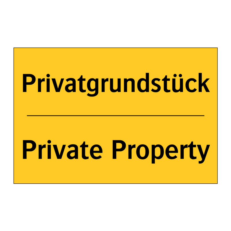 Privatgrundstück - Private Property